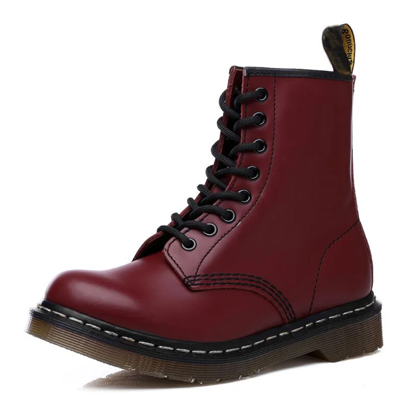 Новинка мужские Ботильоны Ботинки martin ботинки из натуральной кожи в байкерском