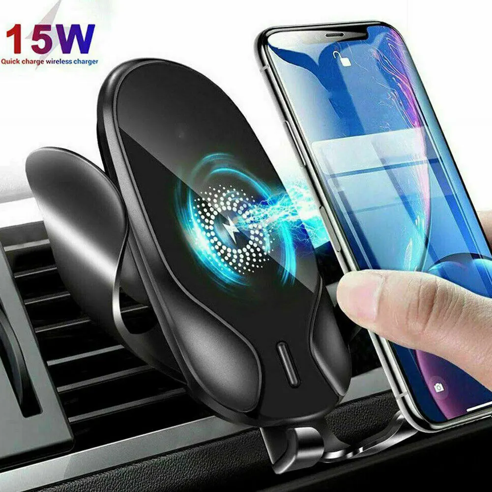 

15W Magnetic Wireless Car Charger Mount Stand Fast Charging Wireless Chargers Phone Holder Automatic Clamping For Ios Andriod