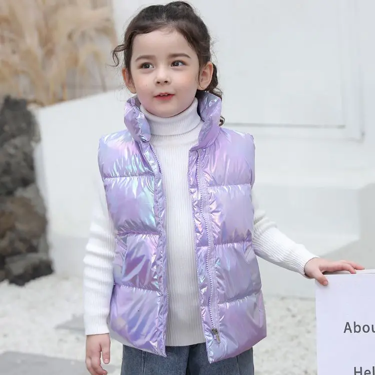 Модный хлопковый пуховик для мальчиков и девочек ослепительный Детский Теплый