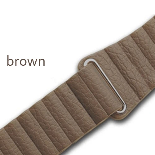 brown Современный ремешок с пряжкой для apple watch 44 мм 40 мм iwatch 42 мм 38 мм браслет из натуральной кожи ремень для apple watch 5 4 3 2 1 - Цвет ремешка: brown