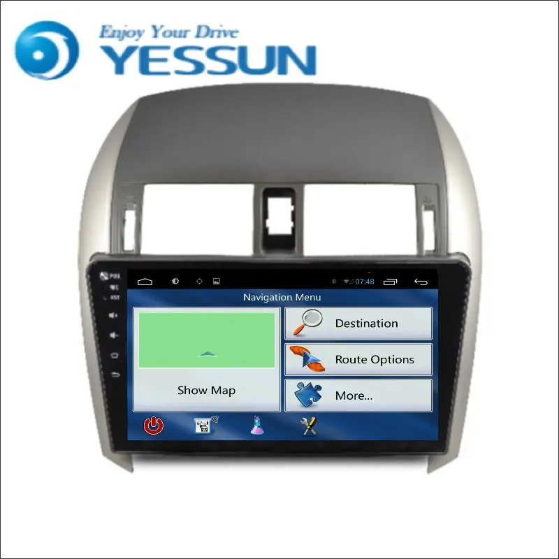 YESSUN для Toyota Corolla 2007 ~ 2013 Android автомобильный навигатор GPS HD сенсорный экран стерео