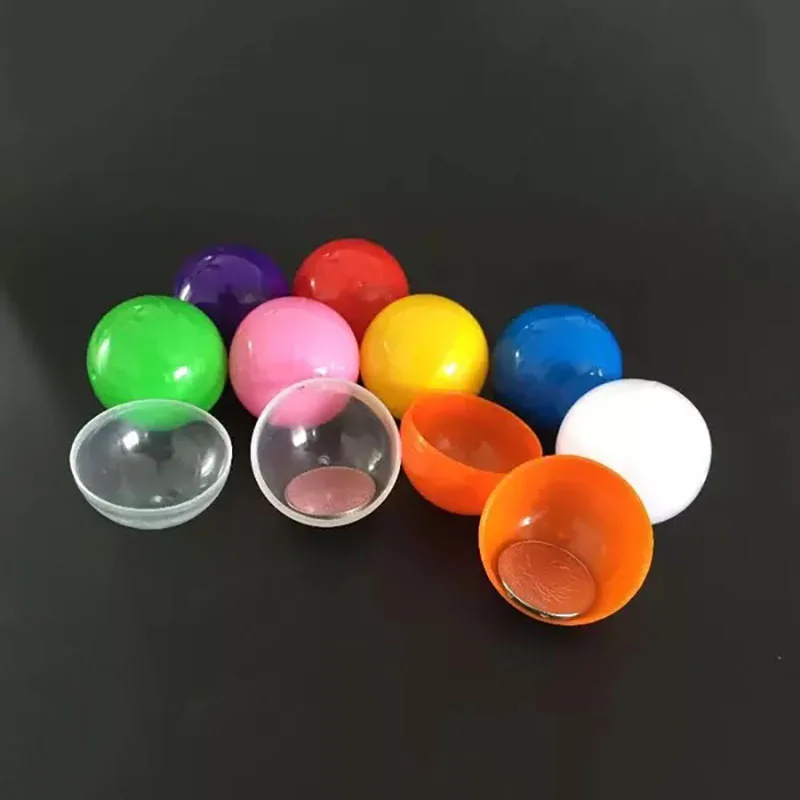 

30pcs/lot 50mm Solid Colored Plastic Balls for Vending Machine Toy Capsules Party Surprise Gift Packing