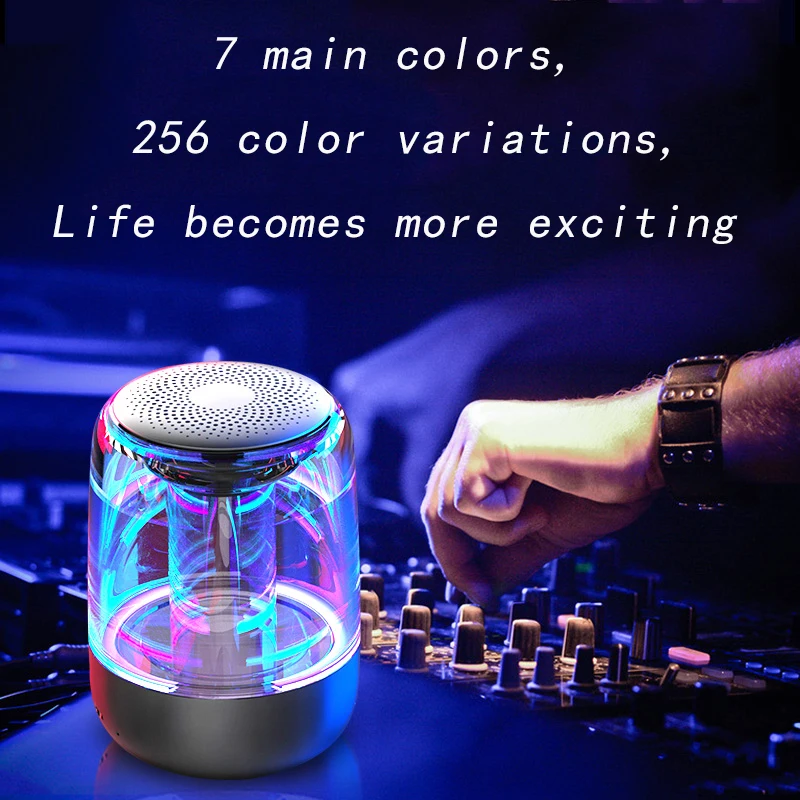 Беспроводной Bluetooth динамик TWS с ярсветильник домашний кинотеатр звуковая система