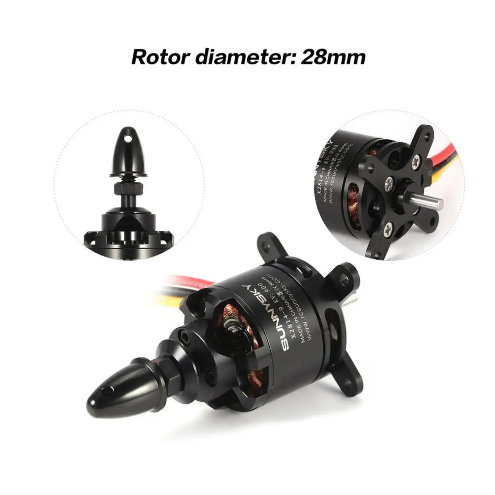 SUNNYSKY X2814 14P 900KV 1000KV 1100KV 1250KV RC мотор 3-4S бесщеточный двигатель для 1-1 5 кг самолета