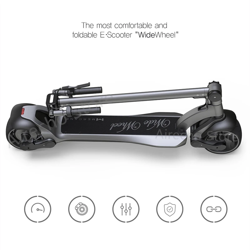 Новейший Mercane WideWheel Kickscooter умный электрический скутер складной широкий колеса 48 в 500 Вт 45 км/ч двойной мотор скейт Ховерборд
