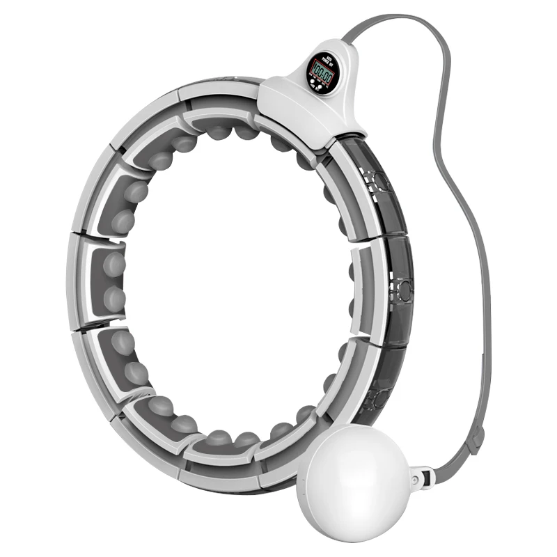 

Smart Counting Fitness Waist Circle With Massage Ball Adjustable Sports Ring Home Gym Abdominal Exercise Weight Loss Equipment