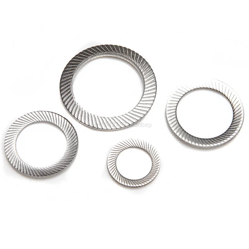 Рифленая эластичная прокладка дисковой пружины из нержавеющей стали с зубчатым