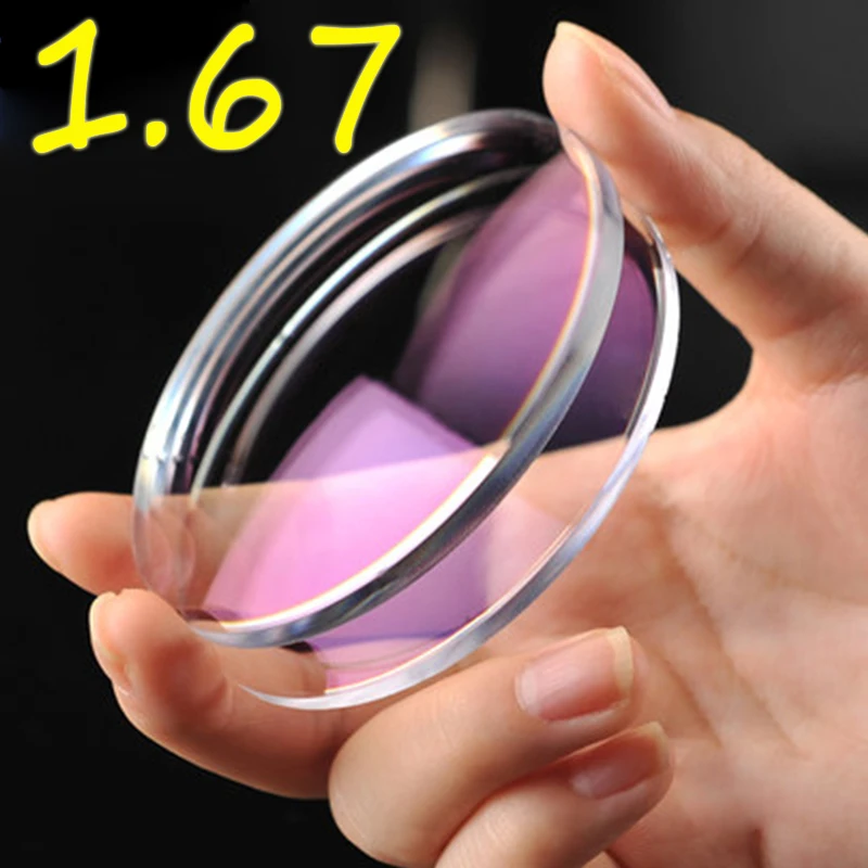 Асферические очки линзы 1 56 61 67 74 (+12 00~ 12 00)|prescription lenses|myopia lenses1.61 lenses |