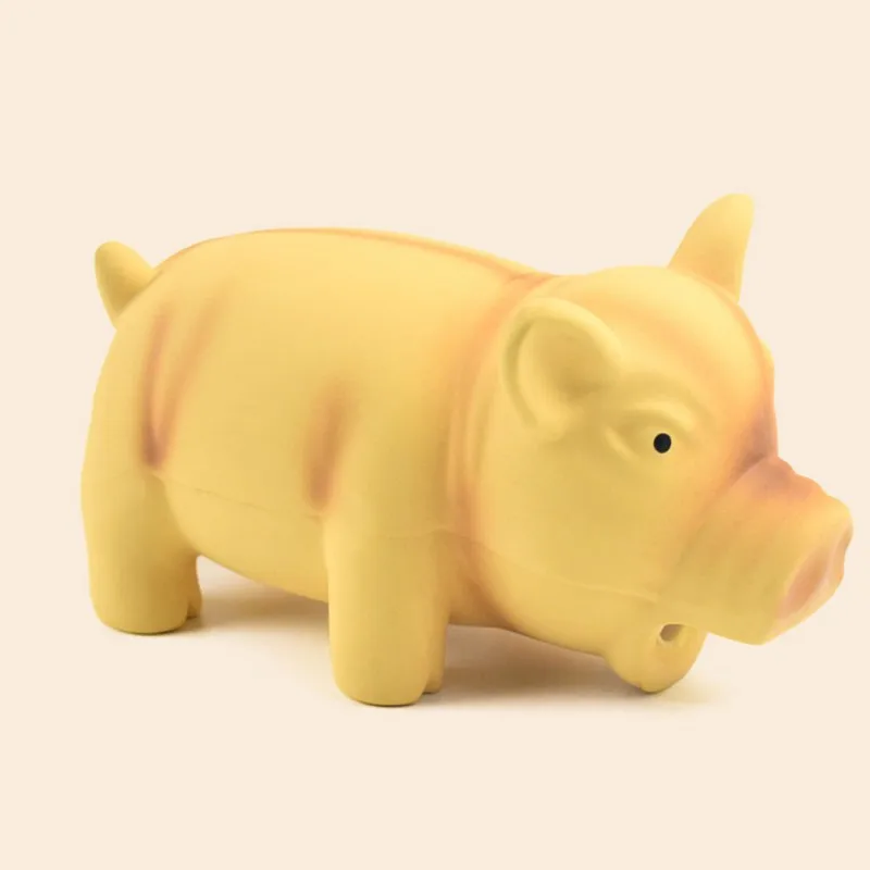 Забавные Doy игрушка милый латексная свинья хрюканье писк собака игрушки для