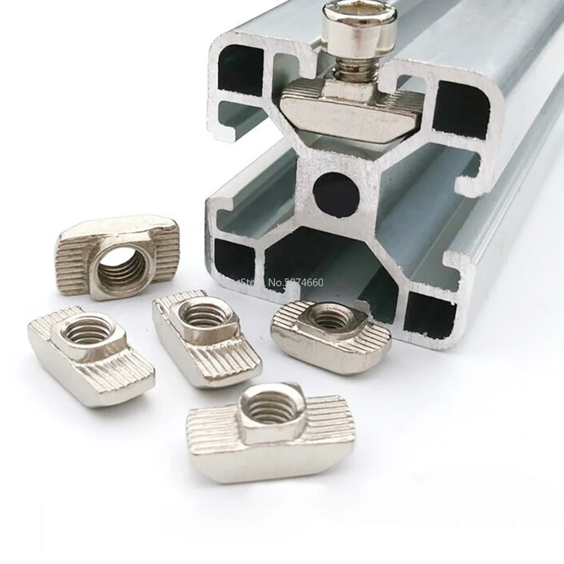 50/20/10 шт. M3/M4/M5 * 10*6 мм для слота 20 серии T nut скользящий образный молоток крепежная