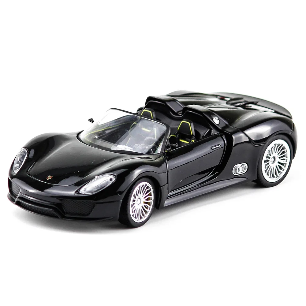 1:24 Литой под давлением сплав спортивный автомобиль модель игрушки для Porsche 918 с