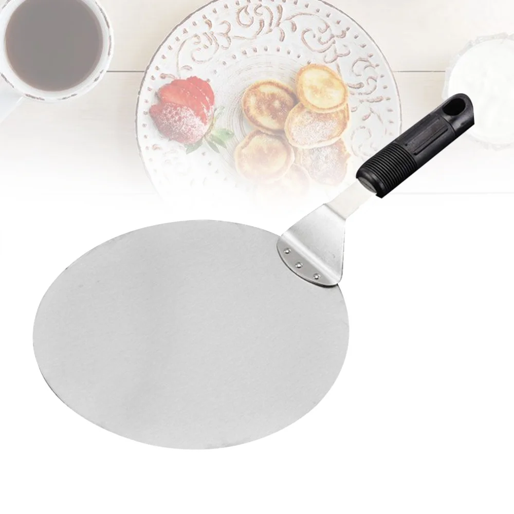 Лопатка для переноса пиццы из нержавеющей стали Круглый Шпатель торта подъемник