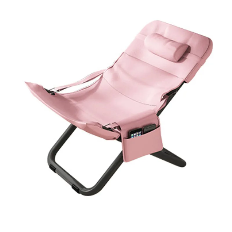 구매 접이식 안락 의자 점심 시간 낮잠 시원한 안락 의자 편안한 홈 등받이 휴대용 게으른 소파