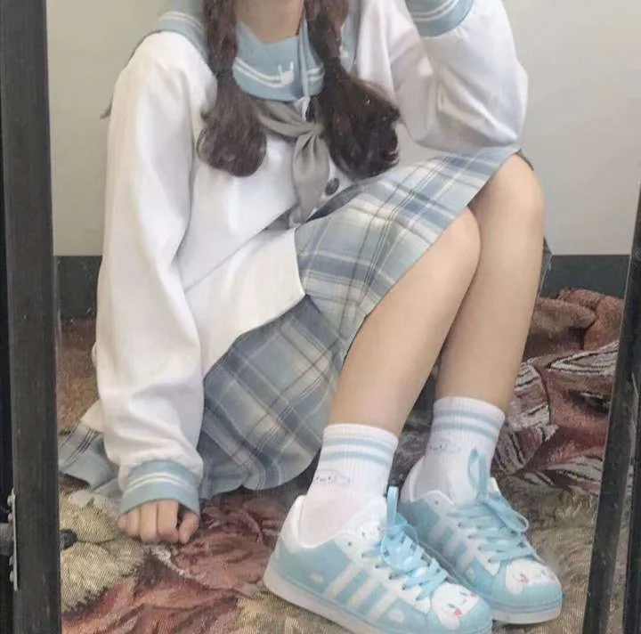 

Y2K Kitty Girls Shell Shoes Shell-toe Sneakers Egirl Cute Lovely Y2k Aesthetic Girls Sports Shoes