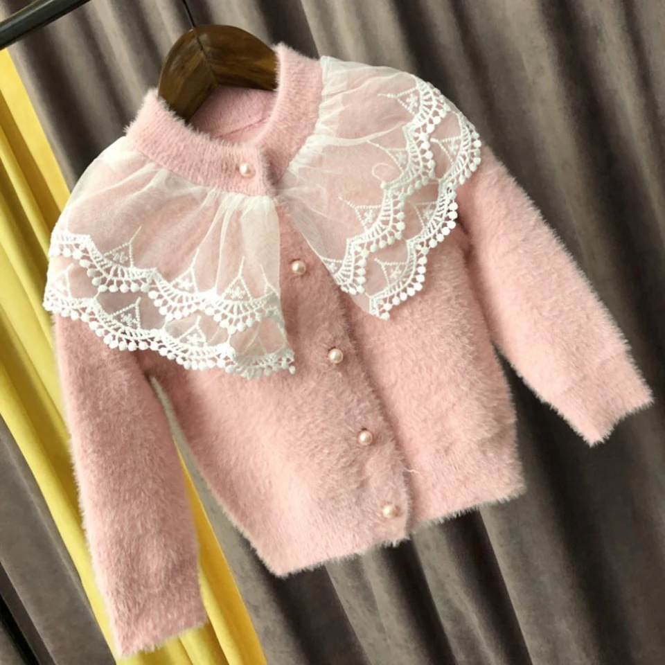 Одежда для девочек модель 2019 года комплекты моделей на осень и зиму кружевной