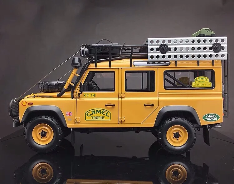 Почти настоящий 1/18 Land Rover Defender 90 110 Кубок с верблюдом издание литья под давлением модель автомобиля с небольшим подарком
