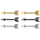 1 шт. Новые стрелки ниппель кольцо Нержавеющаясталь щит для пирсинга прямые Спайк штанга бижутерия для тела подарки для Для женщин 3 цвета