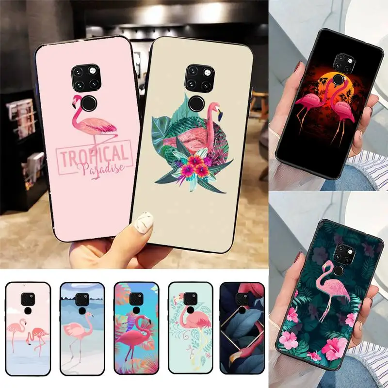 

Yinuoda Pink Cute Flamingos Phone Case For Huawei Nova 3I 3E 7se mate 9 10 20 30 lite 40 Pro funda case