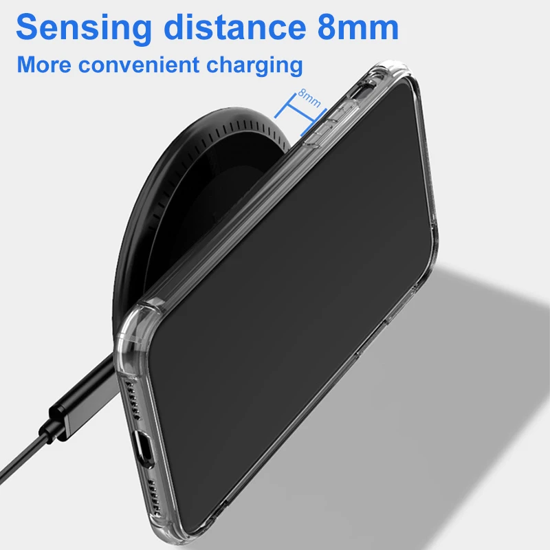 Беспроводное зарядное устройство Qi 10 Вт Индукционное для iPhone 11 Pro X Xiaomi mi Samsung