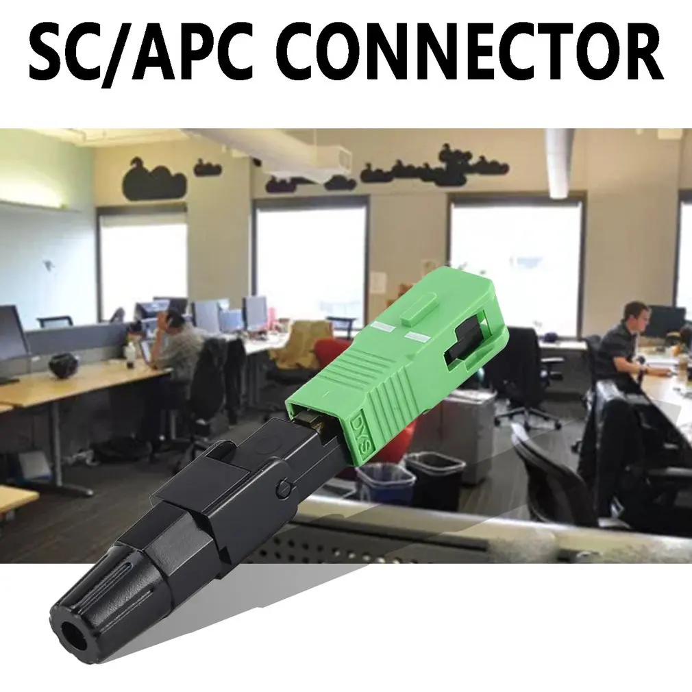 10Pcs SC/APC Fiber Optic Connector FTTH Embedded Single Mode Assembly Quick Fast | Мобильные телефоны и аксессуары