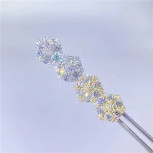 Hiphop Full D Color Moissanite Flower Earrings for Women Men 925 Sterling Silver 4mm VVS1 Gra Moissanite Diamond Earrings Gift