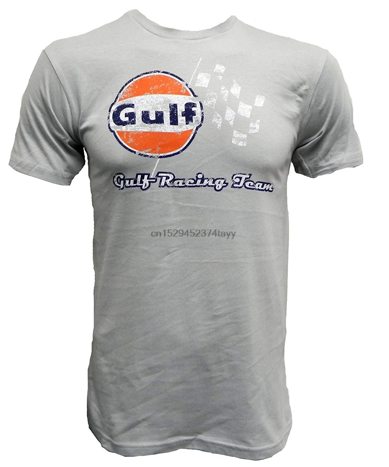 

Men'S Gulf Racing Vintage Style T-Shirt T Shirt S-Xxxl Mens