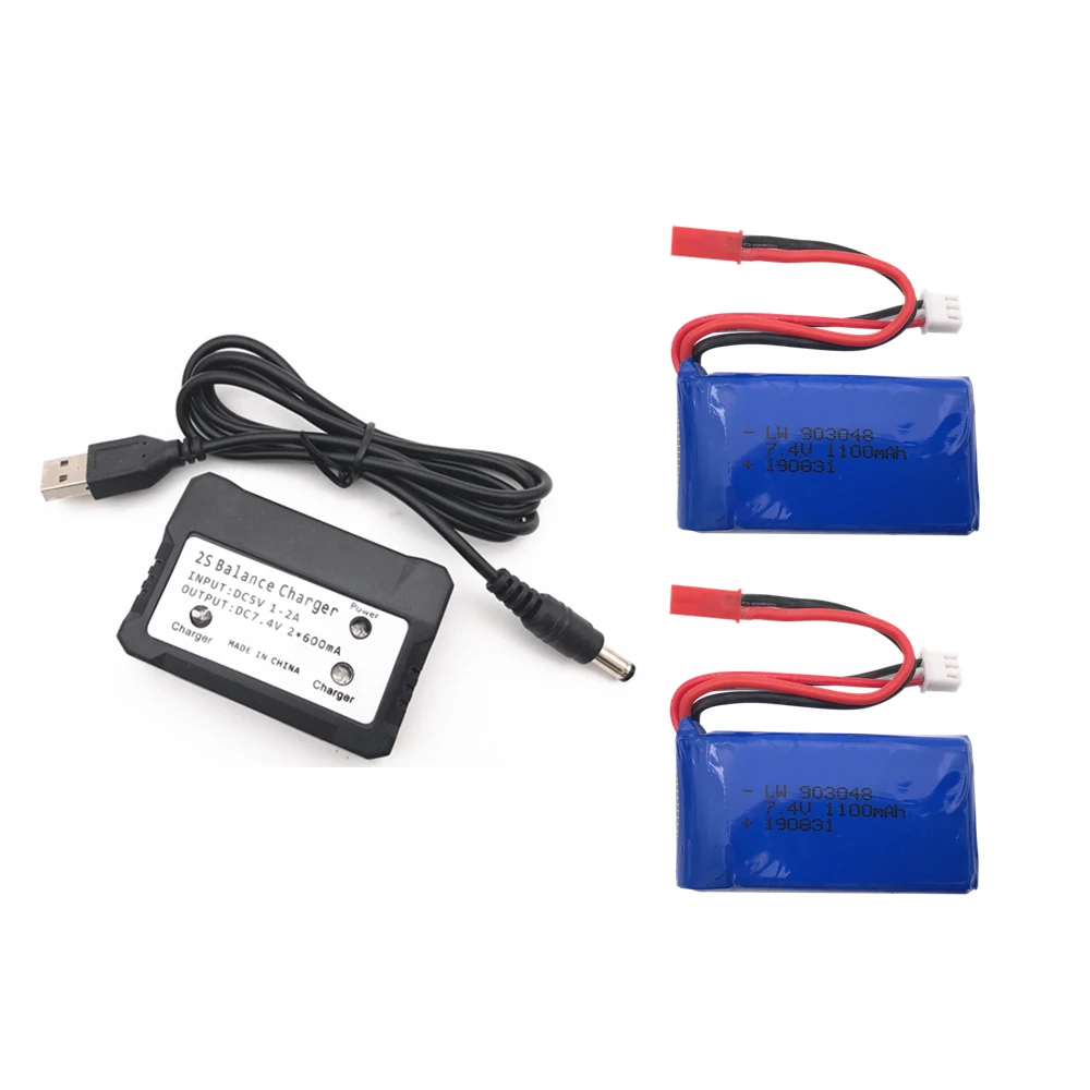 3 шт. литий полимерные аккумуляторы для Wltoys A949 A959 A969 A979 K929 7 4 В 1100 мАч 903048