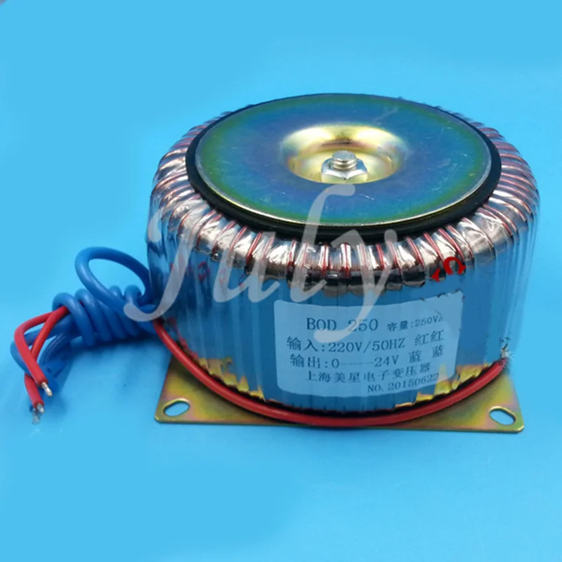 250 Вт BOD Железный сердечник тороидальный трансформатор AC24V 10A AC мониторинг все