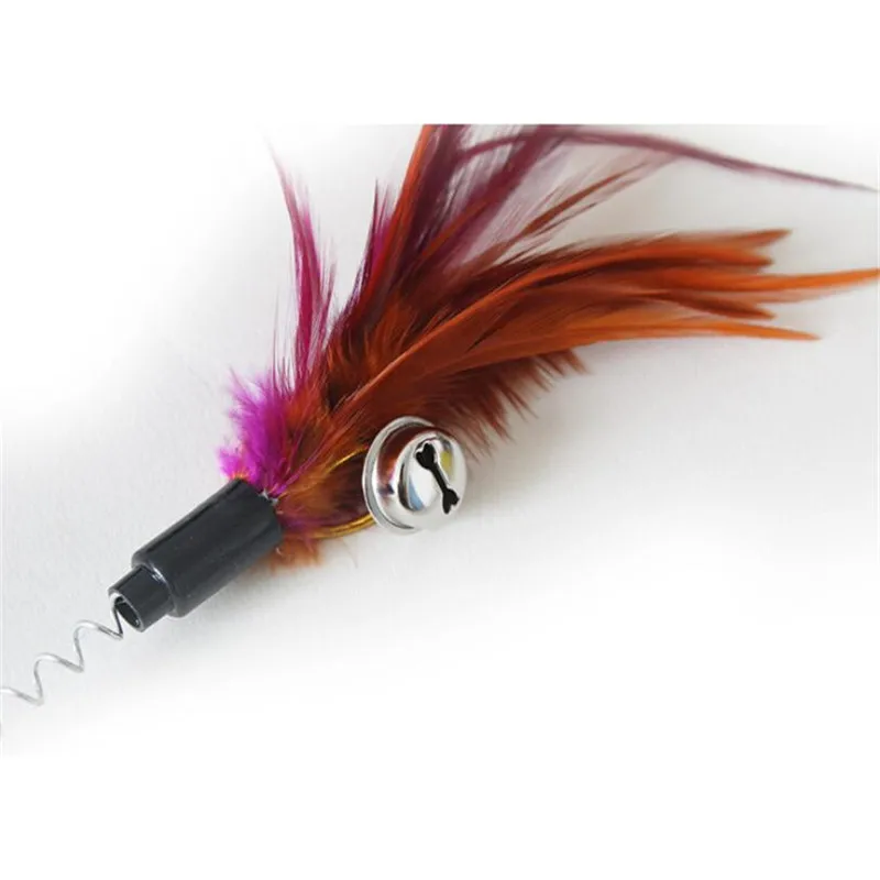 3 шт. забавные игрушки для кошек эластичное перо ложная мышь нижняя присоска