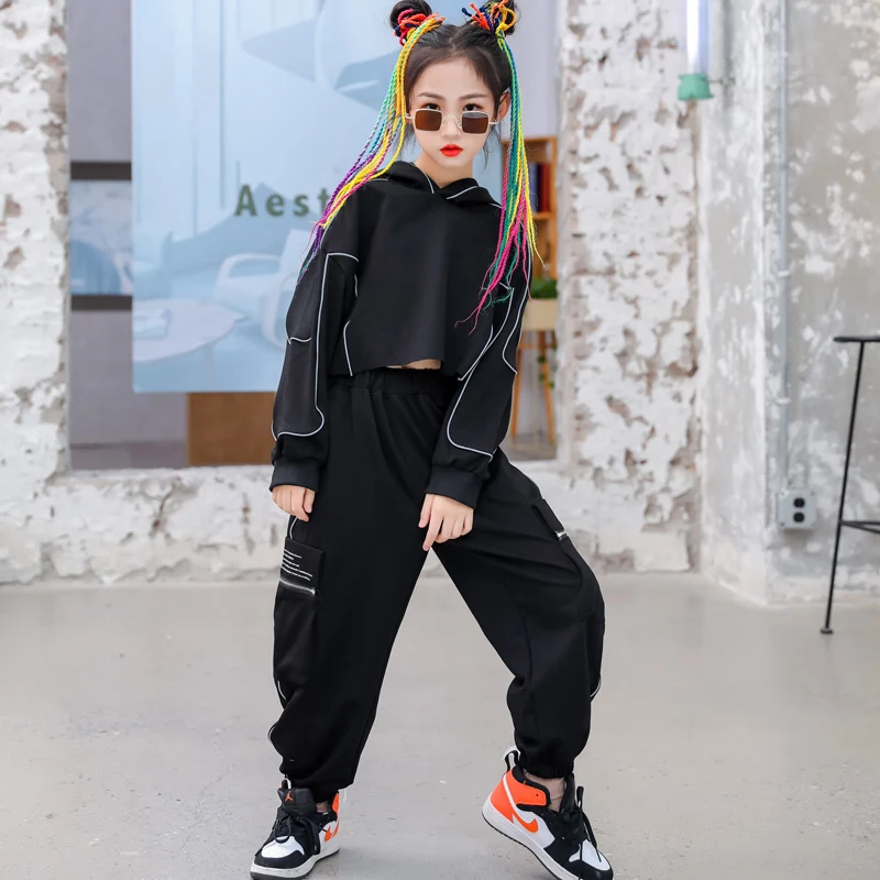 Джазовый танцевальный сценический костюм одежда в стиле хип-хоп Одежда для