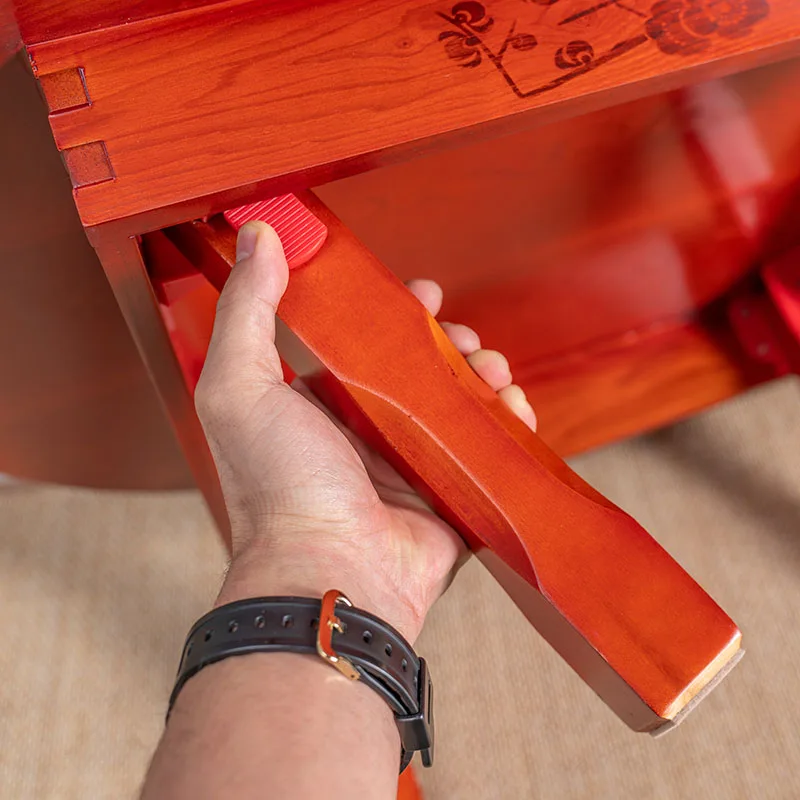 Азиатский Стиль античный круглый стол складные ножки 75 90 см Гостиная мебель