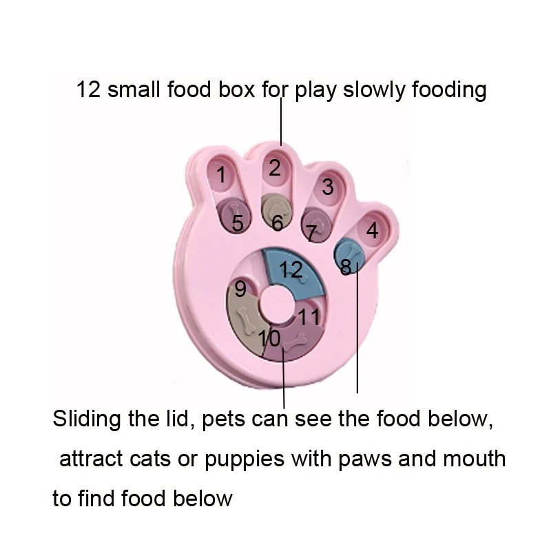 Медленная кормушка для кошек миска еды поворотная головоломка игрушки медленно