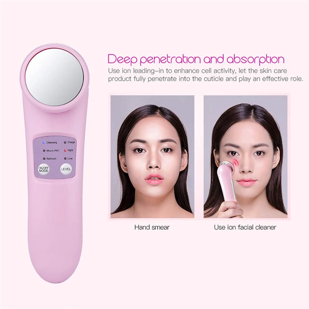 Массажер для лица лифтинга микротоковый ролик против морщин акне укрепляющее