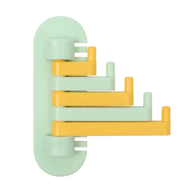 

Rotating Folding Hook Shelf Holder Kitchen Organizer Bathroom Storage Rack Creative Colorful Debris Storage Hanger