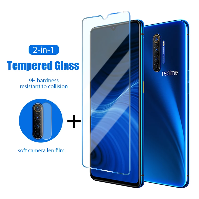 Переднее стекло для телефона 2 в 1 Realme C17 C15 C12 C11 C1 C2 C3 C3i защитная пленка экрана