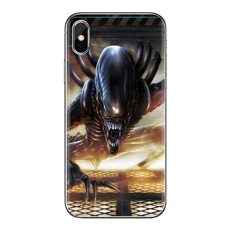 Прозрачные чехлы из ТПУ для samsung Galaxy S2 S3 S4 S5 MINI S6 S7 edge S8 S9 Plus Note 2 3 4 5 8 Coque Fundas Alien Raiders |