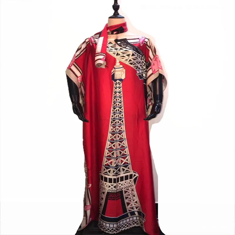 Новинка 2020 г. модные длинные платья из итальянского шелка Дашики с красивым