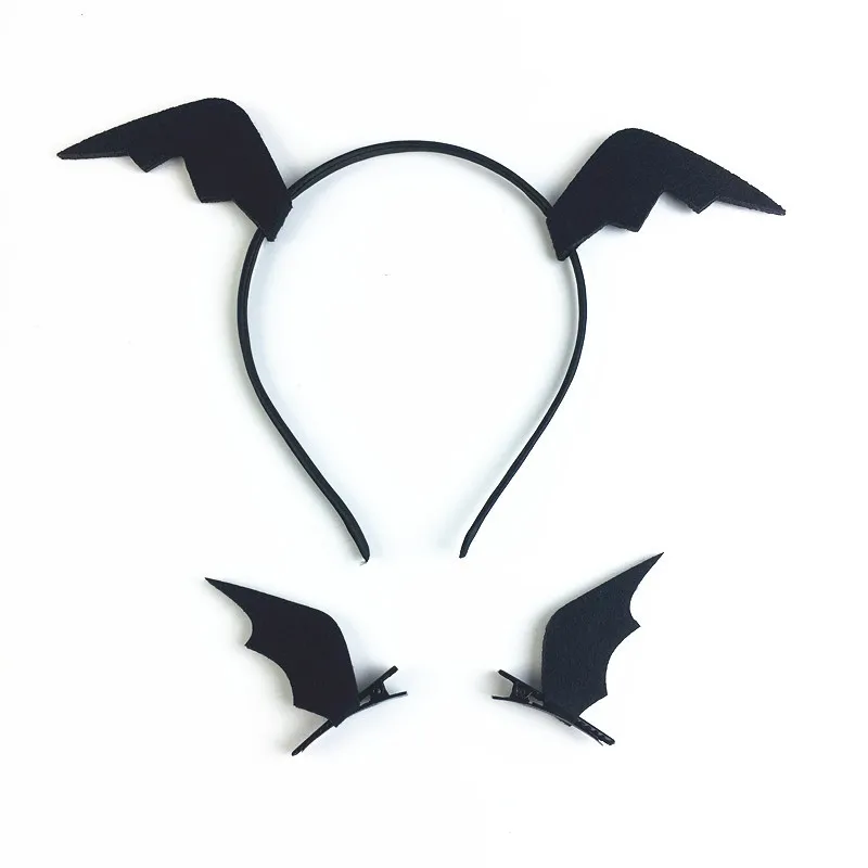

Cool Devil Wings Bat Hair Clips Head band Wings Bat Hairpins Dress-up Costume Halloween Cosplay Party Hair Accessories
