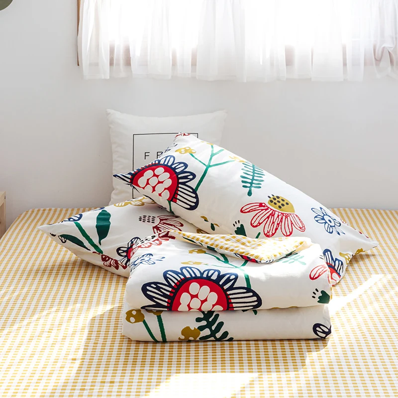 100% cotton Sunflowers Print 1PCS floral fabric bedspread coverlet/bed cover summer blanket 200*230/150*200/180*200cm | Дом и сад