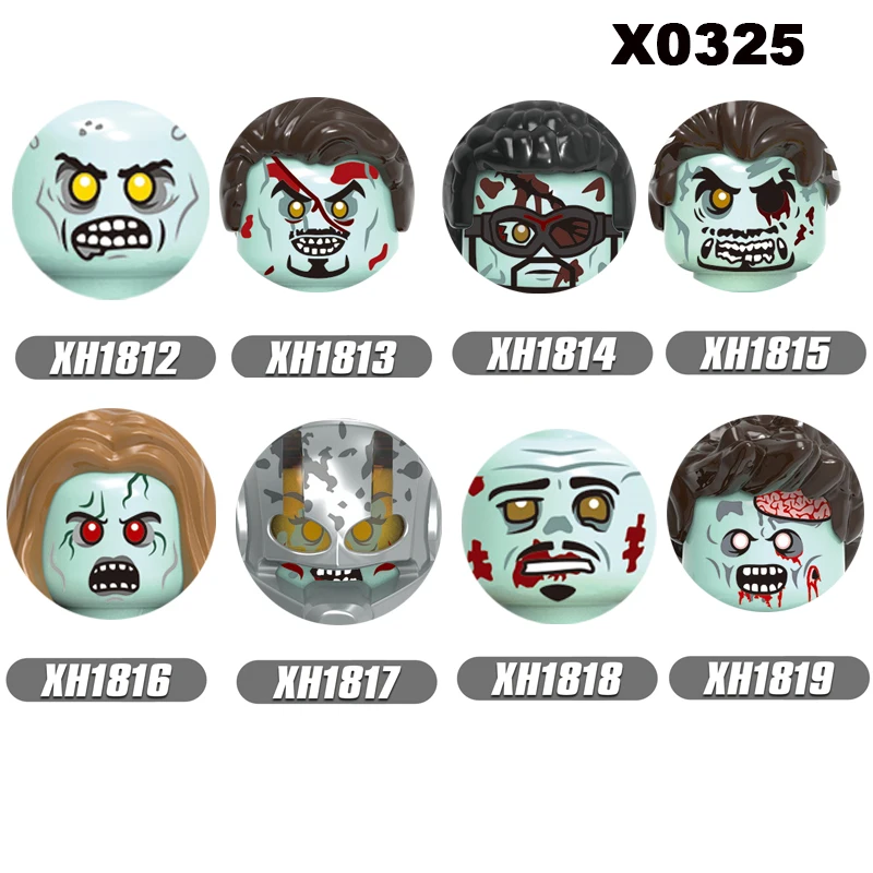 

Фигурки из строительных блоков New зомби, обучающие игрушки для детей, подарки X0325