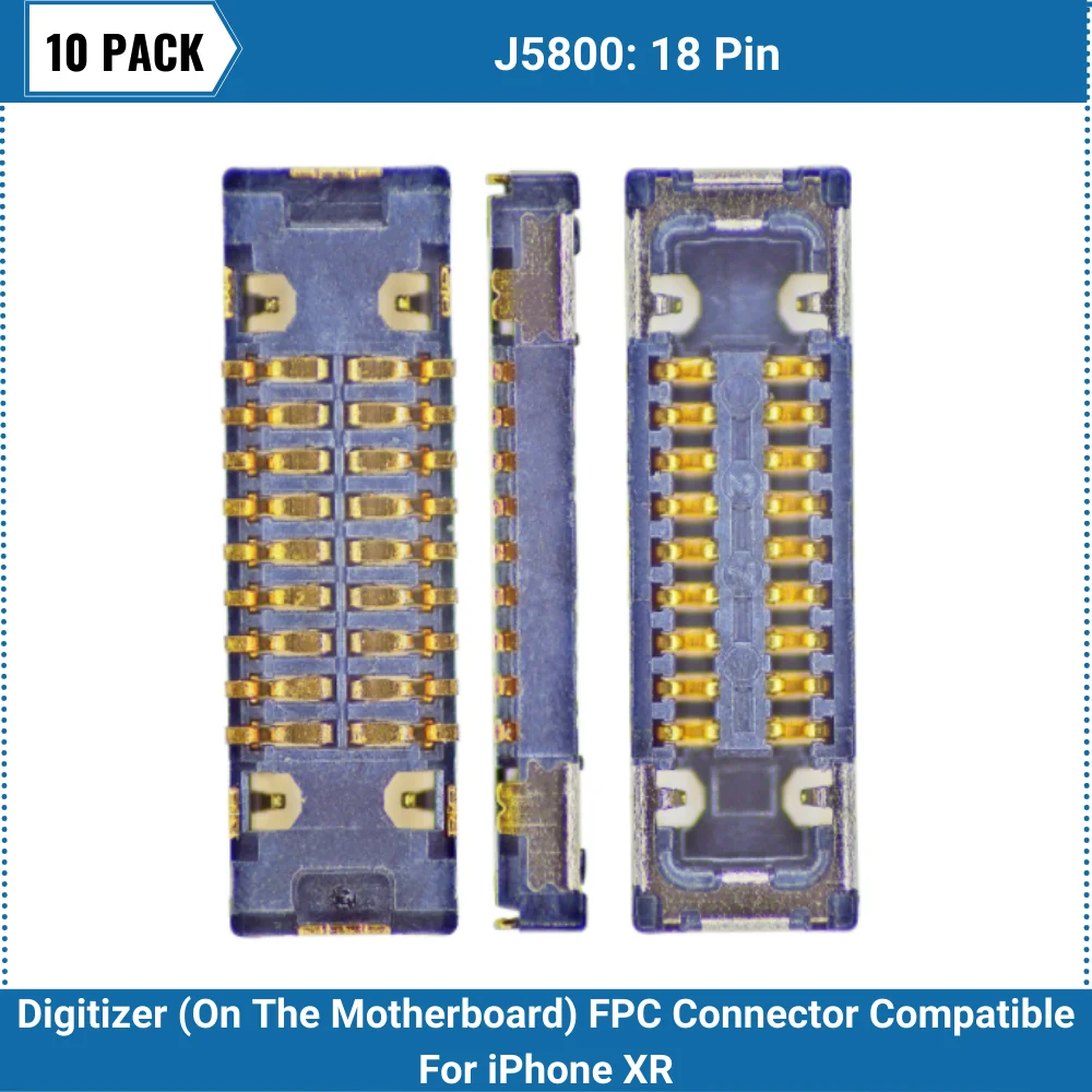 10 упаковок дигитайзер (на материнской плате) FPC коннектор совместимый с iPhone XR (J5800: