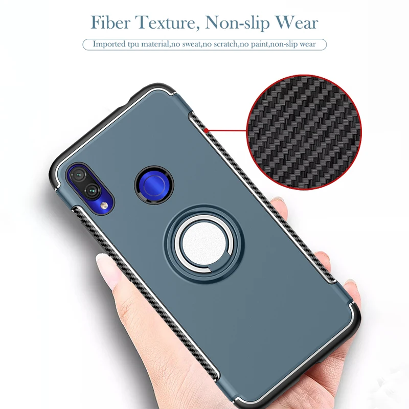 

Case For Xiaomi Redmi K30 K20 Note 10 8 7 5 Pro Cases Finger Ring Car Magnetic Holder Cover For Xiomi Mi 9T 9 8 Lite A2 A1 Cover