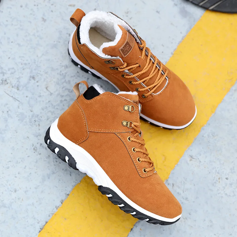 

New Winter Shoes Men Plush Warm 2018 Winter Boots Men Anti Skidding Men Boots Keep Warm Outdoor Hombre Snow Boots 2020