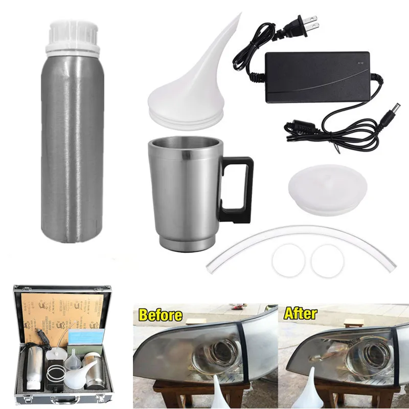 Химическая полировка фар полный комплект Паровая полировщик набор для ремонта