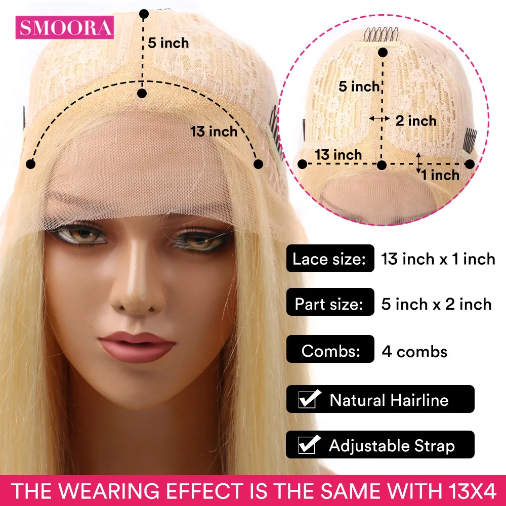 613 парик с волнистым кружевом спереди медовый светлый малайзийский волнистый для