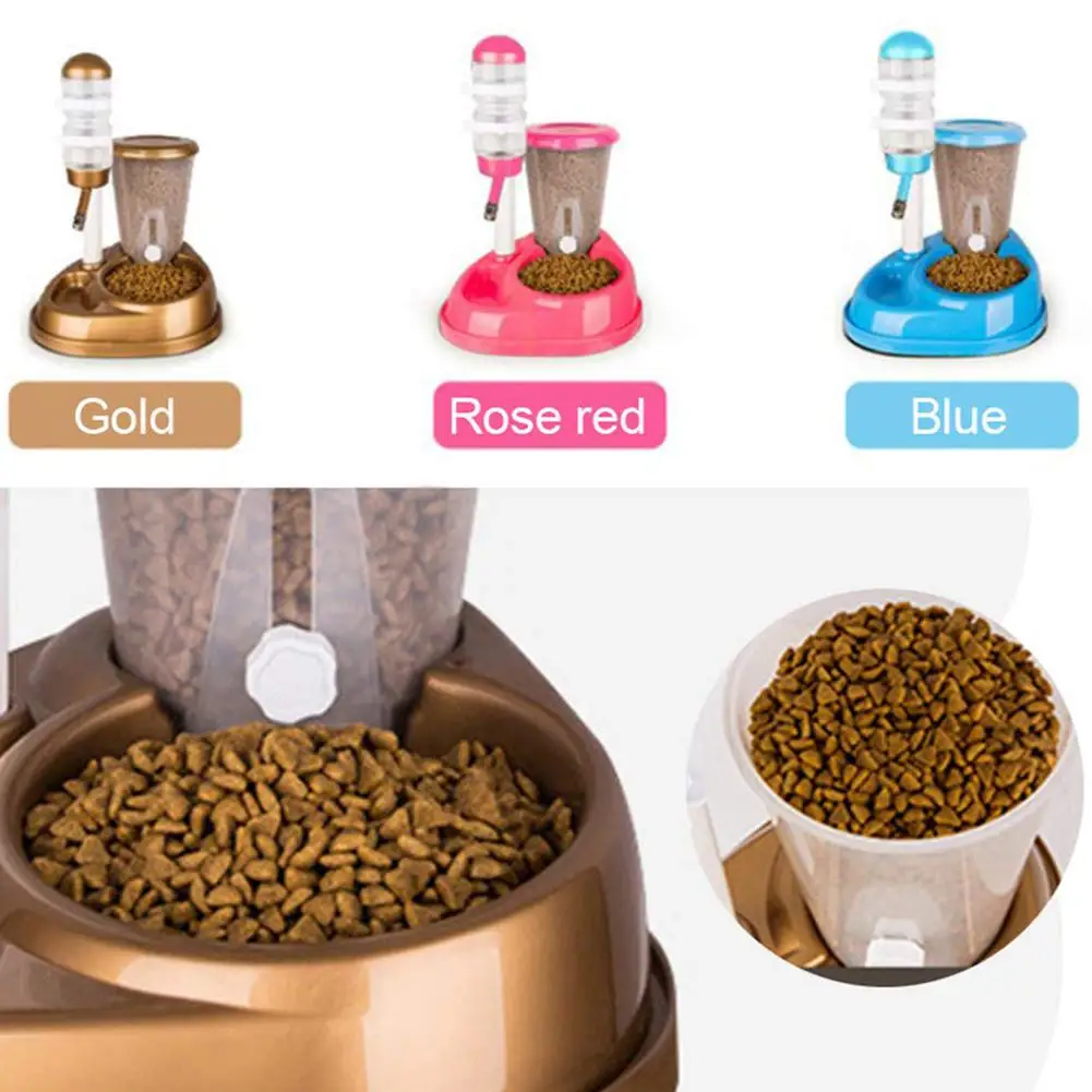 Автоматическая кормушка для кошек и собак 2 в 1 большой емкости миски с фонтаном