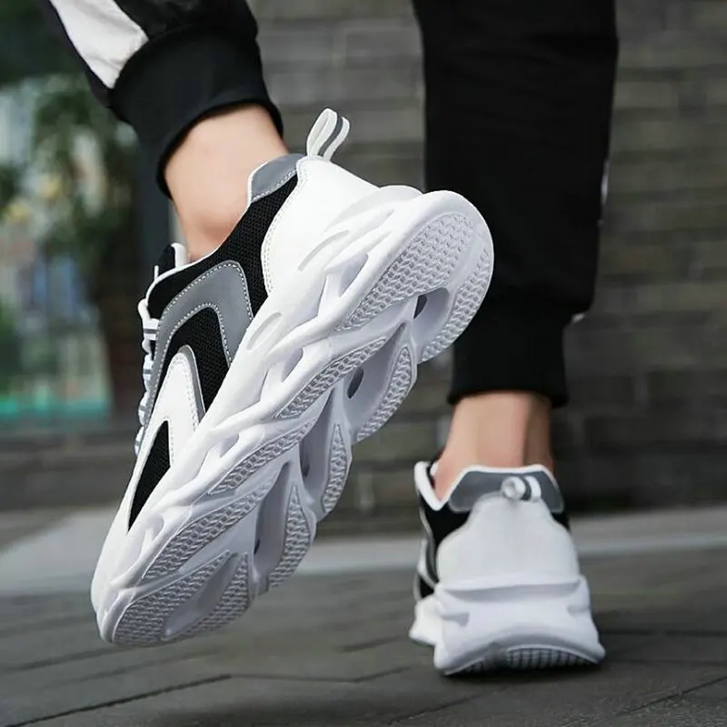 Comfortable Man Casual Shoes Outdoor Non-slip Breathable Luminous Reflective Fashion Sneakers Thick bottom shoes A56-94 |