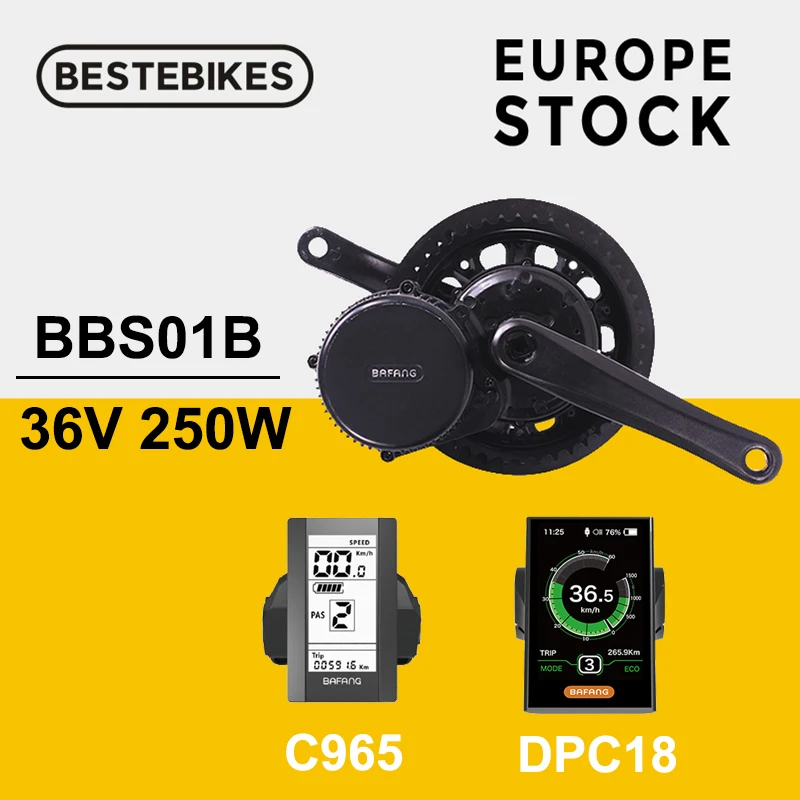 Электродвигатель Bafang BBS01B 36В 250 Вт Электрический велосипед bafang BBS01 8FUN мотор