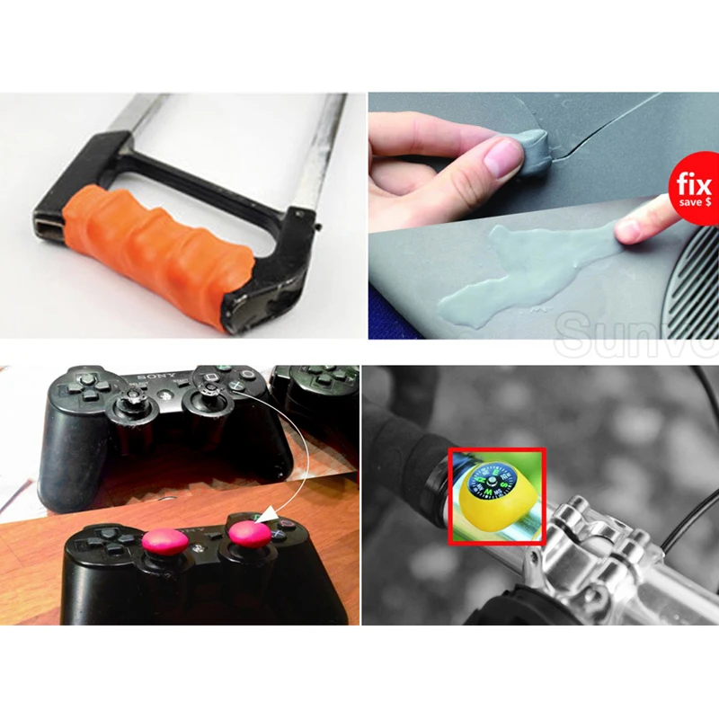 Sunvo Practical Moldable Glue Mud for Repairing Sticking Decoration Multifunctional Creative DIY Silicone Mud Shoes Care Tool