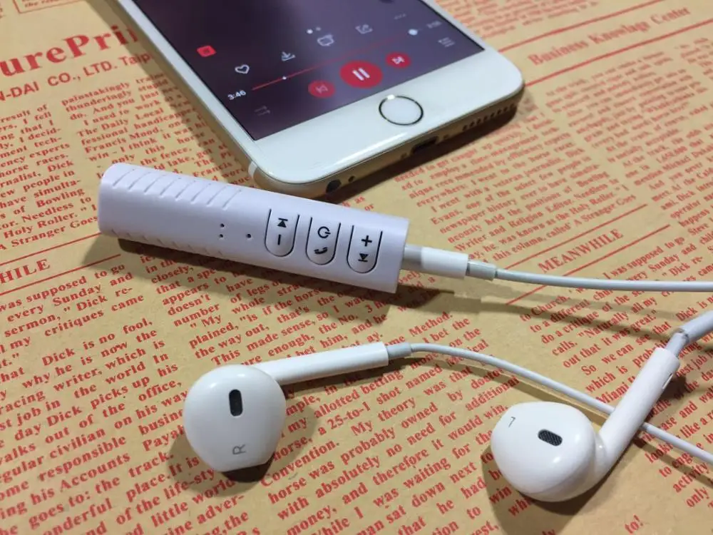 Портативный автомобильный Bluetooth приемник с разъемом 3 5 мм|Беспроводные адаптеры|